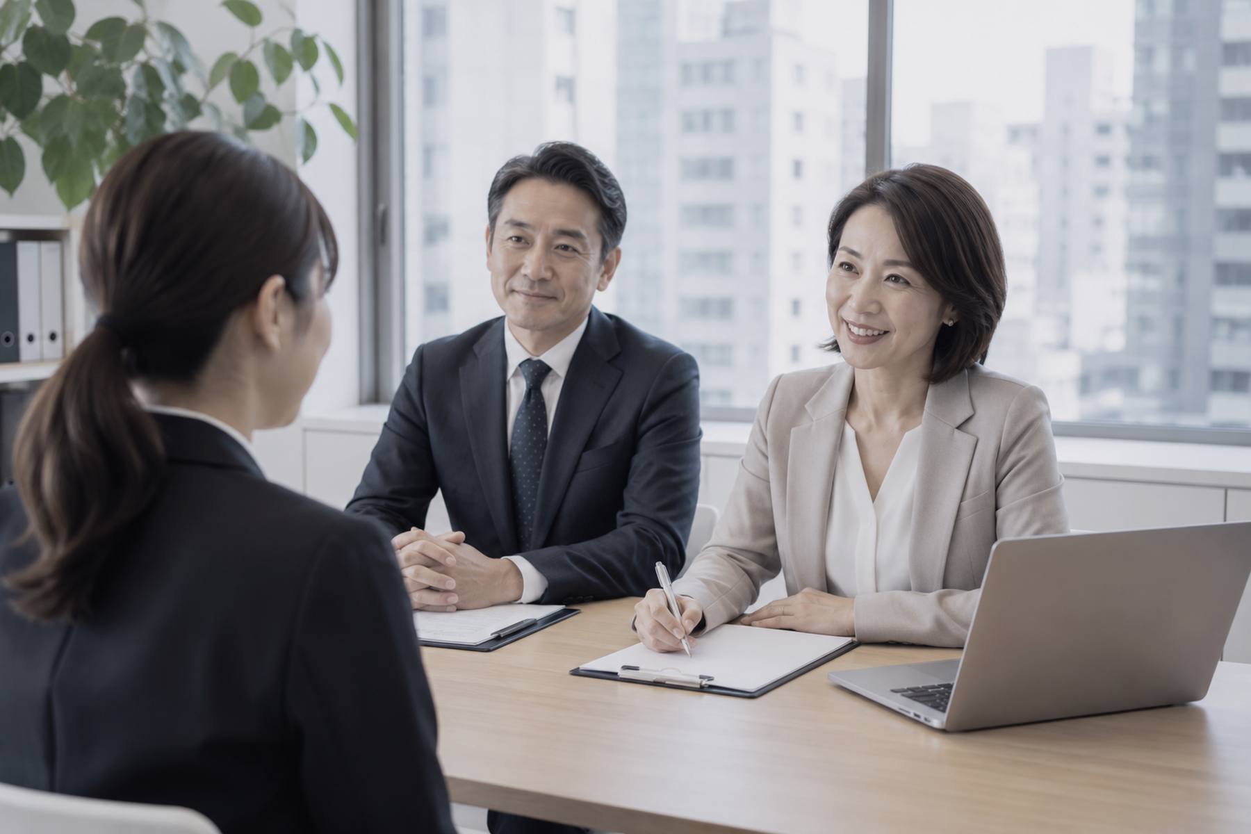 リーダー候補との面談の様子
